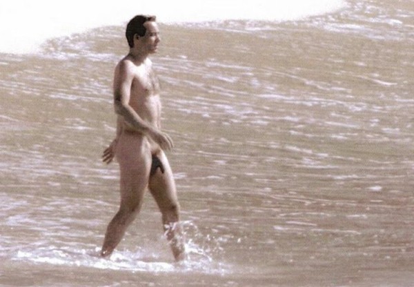 Kevin Spacey Shows His Penis on Beach